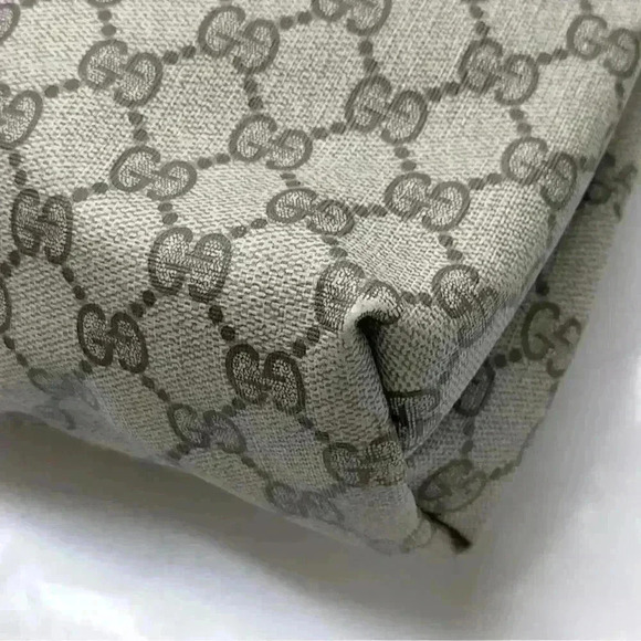 Gucci Tote Bag Vintage Sherry Line Brown PVC Certified Authentic - Picture 7 of 12